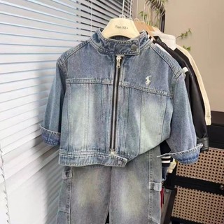 Áo khoác denim bé trai, áo khoác thời trang, giản dị cho trẻ trung và lớn, áo khoác đẹp
