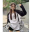 Áo thun thêu họa tiết ngôi sao dành cho nữ có pha trộn Rayon Polyester để mặc mùa xuân
