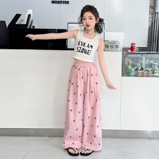 Quần chống muỗi mỏng mùa hè cho bé gái Quần rộng vừa và lớn cho trẻ em Quần thể thao thông thường v
