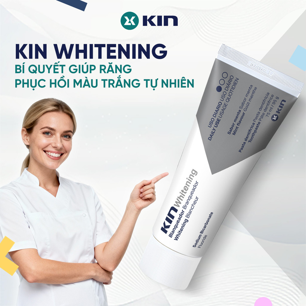 Kem Đánh Răng Làm Trắng Răng Kin Whitening Sạch Mảng Bám, Ố Vàng, Giúp ...