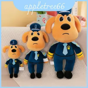 Đồ chơi động vật Labrador Nhồi bông Cảnh sát trưởng Thiết kế tùy chỉnh Có sẵn ở kích thước 30cm 45cm và 60cm Yellowgrey