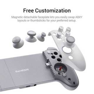 GameSir G8+ MFi Bộ chơi game di động có dây cho iPhone /iPad /Android, cần điều khiển hiệu ứng Hall