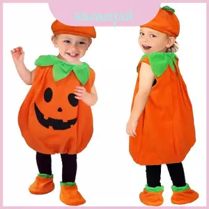 Trang phục bí ngô dễ thương cho trẻ em Hoàn hảo cho lễ kỷ niệm Halloween và trang điểm