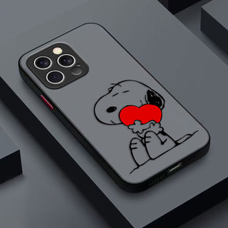 Snoopy Peanuts Dog Matte Phone Case Cho Xiaomi 15T 12 11T 11 10T POCO F4 F5 M3 M4 X3 GT NFC X5 PRO 5G DIY Case Điện Thoại Di Động