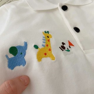 Áo sơ mi POLO ngắn tay, áo đơn giản đẹp trai, áo thun ngắn có cổ màu trơn cho bé