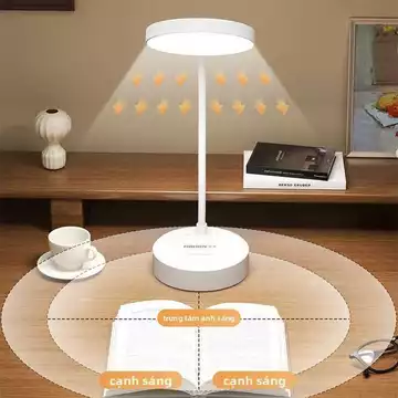 [Nuxi] Đèn bàn bảo vệ mắt, đèn học LED sạc lại được, đèn ký túc xá dành cho sinh viên đại học và học sinh trung học, đèn