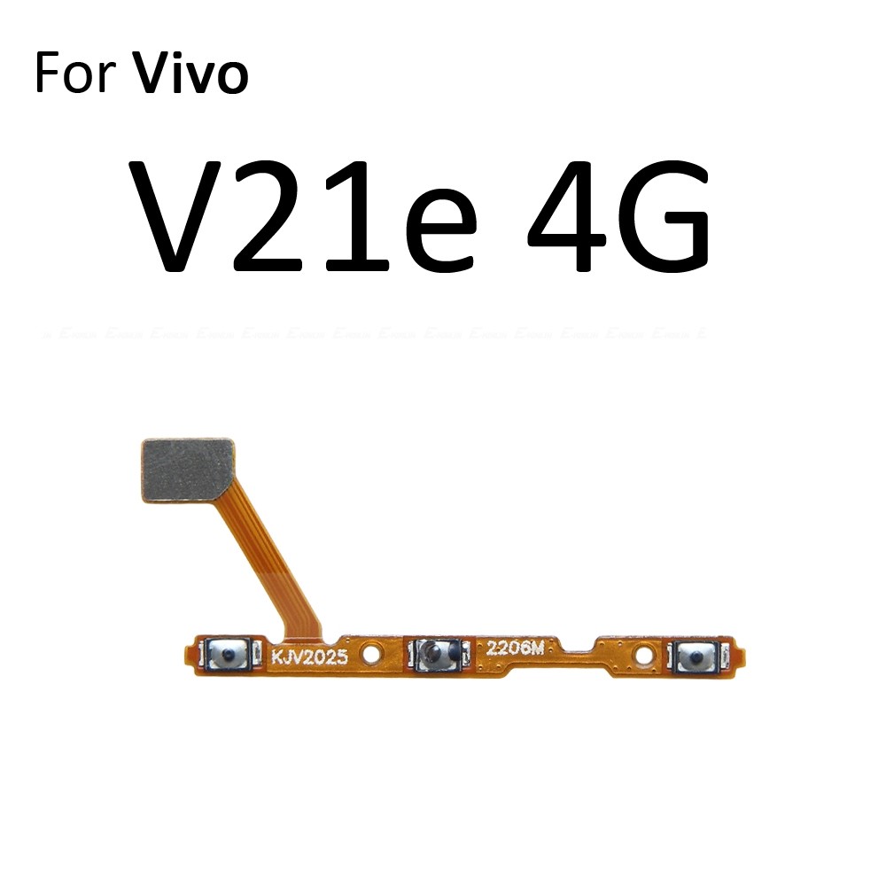 Tắt Tiếng Công Tắc Chìa Khóa Nguồn Ruy Băng Cho Vivo V21 V21e SE V23 V25 V25e V27 V27e V29 V29e Pro Lite Điều Khiển Nút Âm Lượng Cáp Mềm Thay Thế Các Bộ Phận