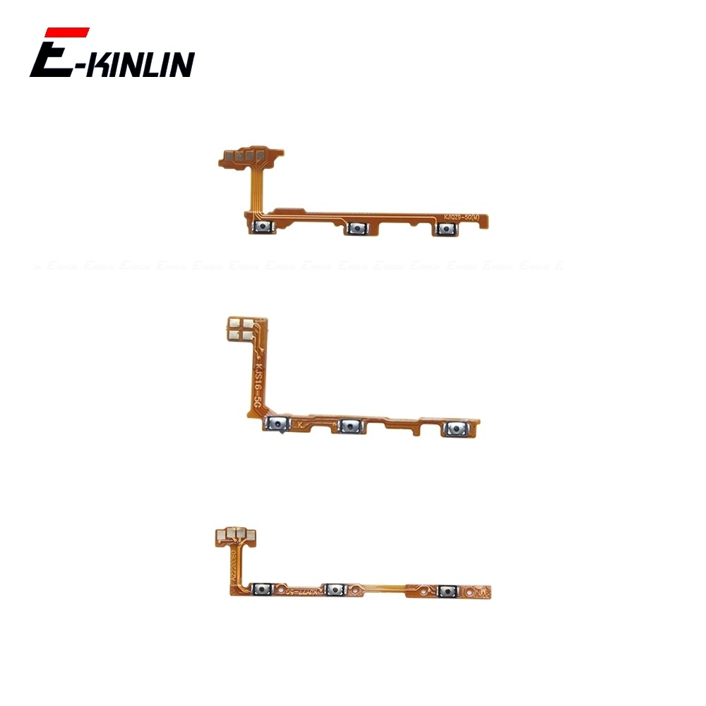 Tắt Tiếng Công Tắc Chìa Khóa Nguồn Ruy Băng Cho Vivo iQoo Z6 Z7 Z7i Z7x Z8 Z8x Z9s Z9x Z9 Pro Plus Lite Turbo Điều Khiển Nút Âm Lượng Cáp Mềm Thay Thế Các Bộ Phận