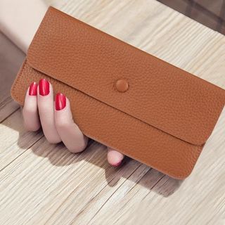 Monicoo Ví Họa Tiết Cao Cấp Nữ Thiết Kế Niche Dài Cảm Thấy Đơn Giản ins Phong Cách Ví Mỏng Ví Di Động