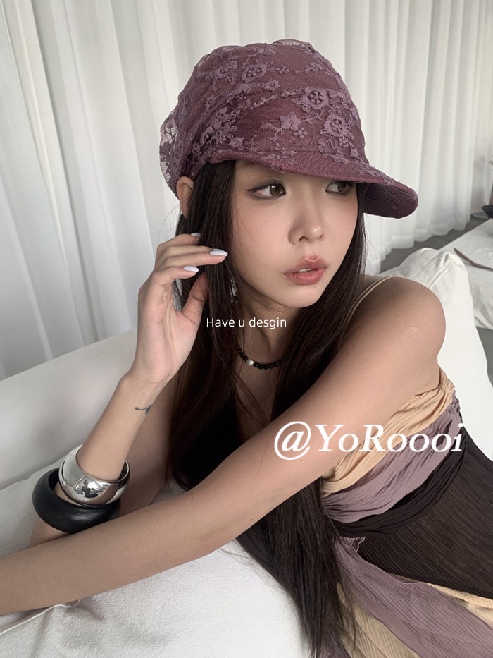 Mũ Nón Phong Cách Pháp Retro, Thoáng Khí và Mỏng Nhẹ, Che Nắng Perfect cho Mọi Cuộc Vui