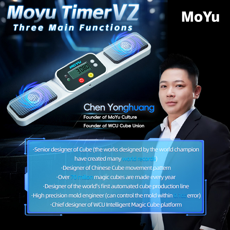 Moyu Timer V2 Magic Cube Timers Mat Professtional Moyu Speed Cube Timer ...