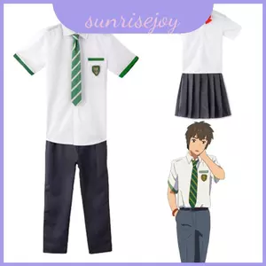 Magical Your Name Anime Đồng Phục Học Sinh Trang Phục Hóa Trang Với Vải Cotton Phối Đẹp
