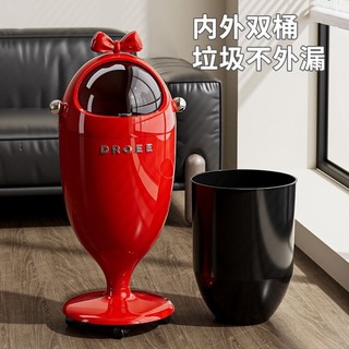 Order💯 Thùng rác trứng khủng long mới có bánh xe ống đôi phòng khách phòng ngủ nhà bếp thùng đựng giấy