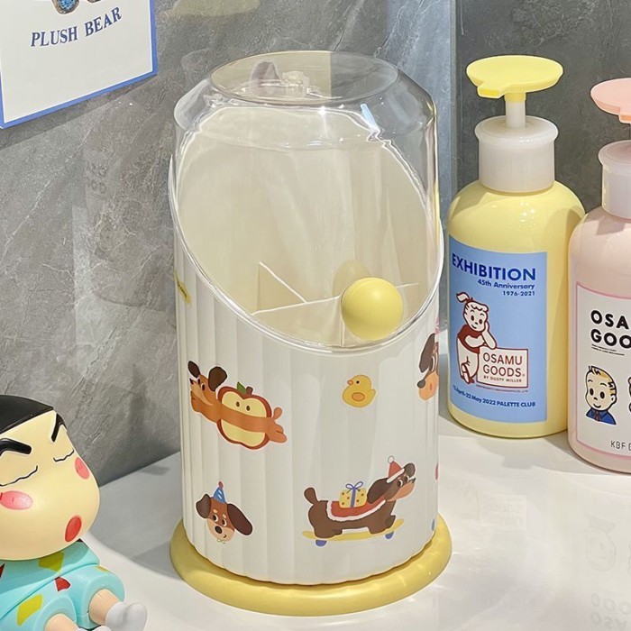 Bàn Chải Trang Điểm Bảo Quản Ống Ngăn Chống Bụi Hộp Bảo Quản Mỹ Phẩm Son Môi Phấn Mắt Kệ Để Bàn Bút