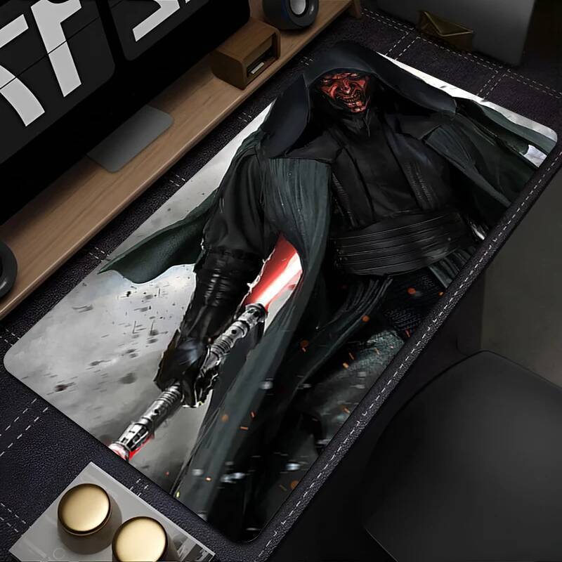 Miếng Lót Chuột Nhiều Kích Thước Game Thủ Bàn Phím Miếng Lót Chiến Tranh Giữa Các Vì Sao Darth Maul Để Bàn Thảm Mở Rộng Mausepad Văn Phòng PC Phụ Kiện Chơi Game Mousepad