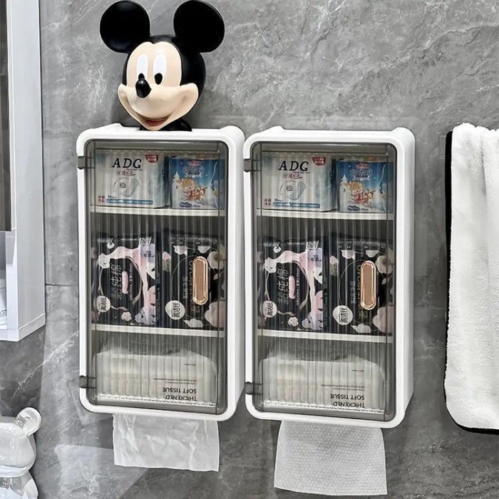 Hộp Giấy Vệ Sinh Đục Lỗ Treo Tường Chống Thấm Nước, Hộp Đựng Khăn Giấy/Khăn Ăn Gia Đình