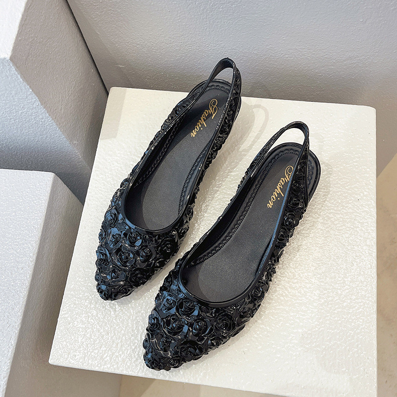 Giày Sandal Nữ Mũi Nhọn Mùa Hè Dép Phong Cách Mới
