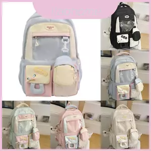 Ba lô bé gái tuổi teen có dây đeo vai có đệm và thiết kế nối cho học sinh