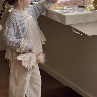 Quần bé gái phong cách Hàn Quốc bé gái quần ống rộng dáng rộng cho bé quần thẳng thường ngày cho bé