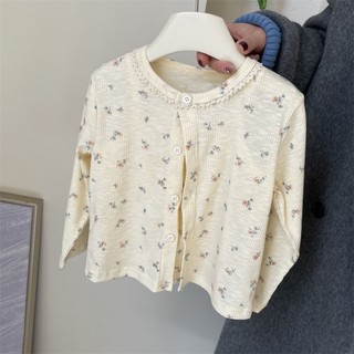 Bé Gái Hoa Cardigan Suspender Phù Hợp Với Thời Trang Mùa Xuân Quần Áo Mới Bé Gái Ngọt Ngào Áo Vest