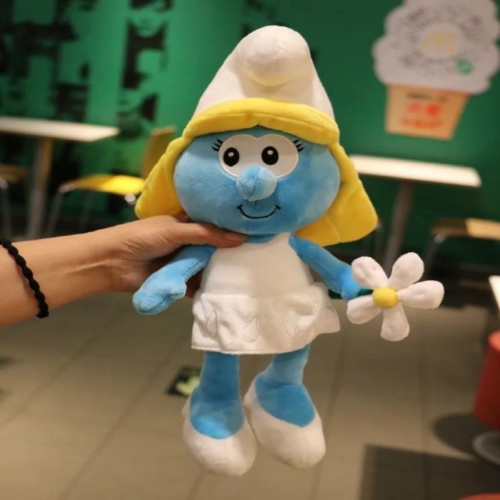 Búp Bê Xì Trum Búp Bê Sang Trọng Đồ Chơi Smurfy Xanh Bố Xanh Em Gái Xanh Ngốc Hoạt Hình Anime Trẻ Em Quà Tặng Búp Bê