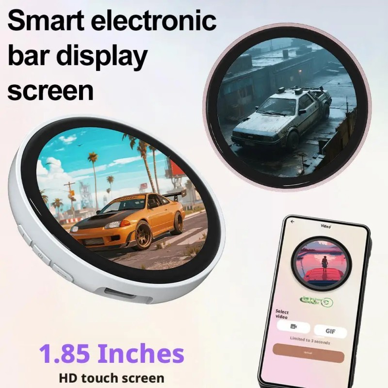 Sáng Tạo Huy Hiệu Cảm Ứng Điện Tử LEDBluetooth Với Màn Hình HD Sạc Lại Được - Quà Tặng Perfect Cho Otaku Và Người Hâm Mộ