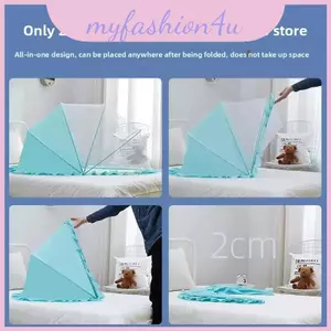 Giường chống muỗi cho trẻ sơ sinh có khung có thể gập lại và lưới tổ ong để ngủ an toàn cho bé