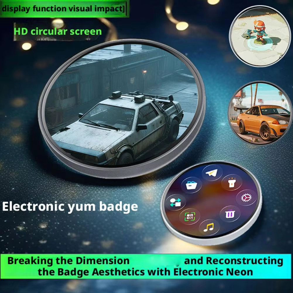 Sáng Tạo Huy Hiệu Cảm Ứng Điện Tử LEDBluetooth Với Màn Hình HD Sạc Lại Được - Quà Tặng Perfect Cho Otaku Và Người Hâm Mộ
