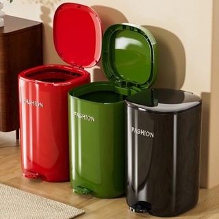 Order🔥 Thùng rác hoạt động bằng chân mới dành cho phòng tắm gia đình,nhà bếp và phòng khách,thùng rác im lặng hoạt động