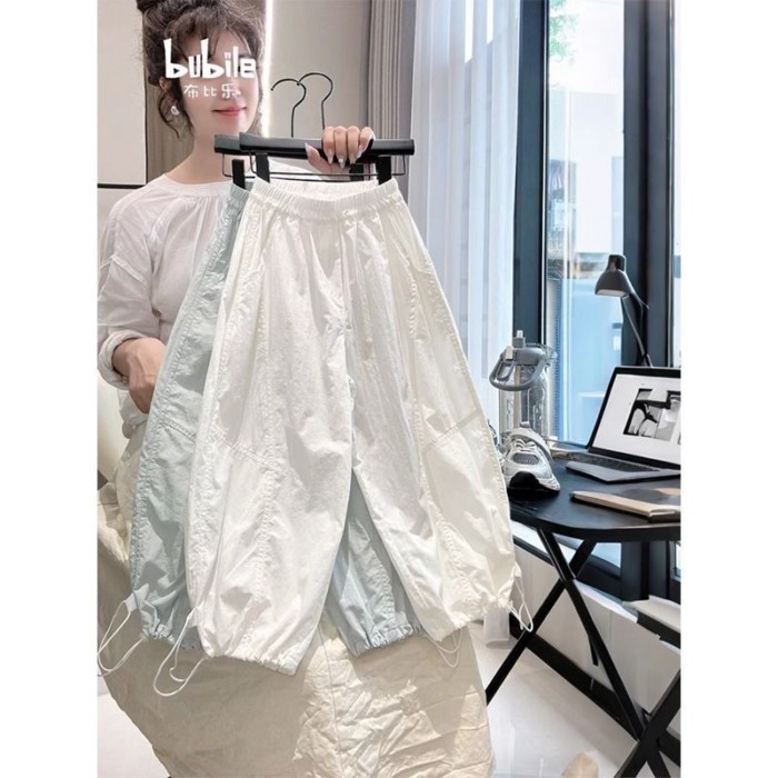 quần tây mùa hè hàn quốc kiểu dáng mới rộng rãi, sành điệu và giản dị cho bé gái, trẻ em vừa và
