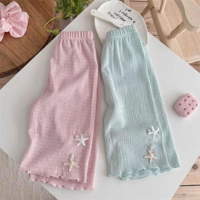 Quần Chín Điểm Cho Bé Gái Quần Thường Ngày Mỏng Mùa Hè Cho Bé Gái Và Quần Chống Muỗi Lỏng Lẻo Ch