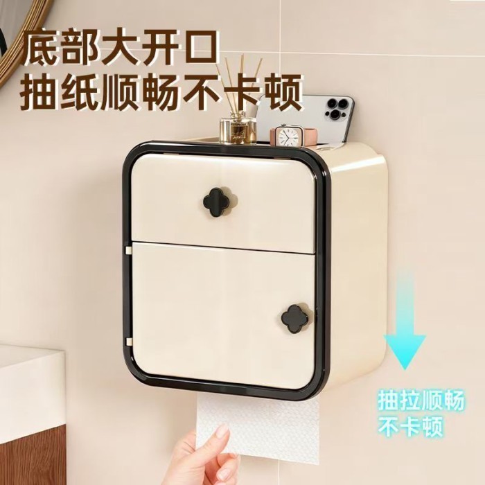 Hộp lưu trữ Hộp đựng khăn giấy treo tường Hộp đựng đồ vệ sinh chống nước