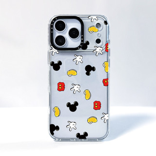 Phim Hoạt Hình Mickey Cử Chỉ Miếng Dán Tương Thích Cho IPhone 12 13 14 15 16 17ProMax 12 13Mini Cover X XR XS Max Silicone Mềm Clear SE 2022 6 7 8 Plus 17AIR Vỏ Chống Sốc