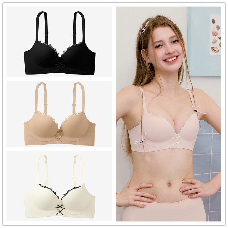 Cô Gái Trẻ Áo Nội Y Liền Quần Ren Gợi Cảm, Thiết Kế Push-Up và Cốc Nhỏ 3/4