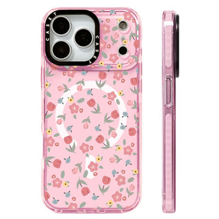 Ốp điện thoại màu nước hoa hồng lấp lánh Vỏ sạc từ tính không dây Tương thích cho IPhone 12 13 14 15 16 17 Pro Max Cover 17 AIR Silicone mềm trong suốt Vỏ chống sốc