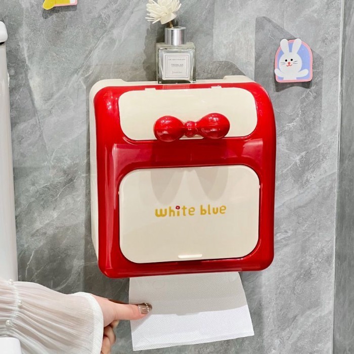 Hộp Giấy Vệ Sinh Đục Lỗ Vệ Sinh Khăn Giấy Chống Thấm Nước Hộp Giấy Phòng Tắm Giá Treo Tường