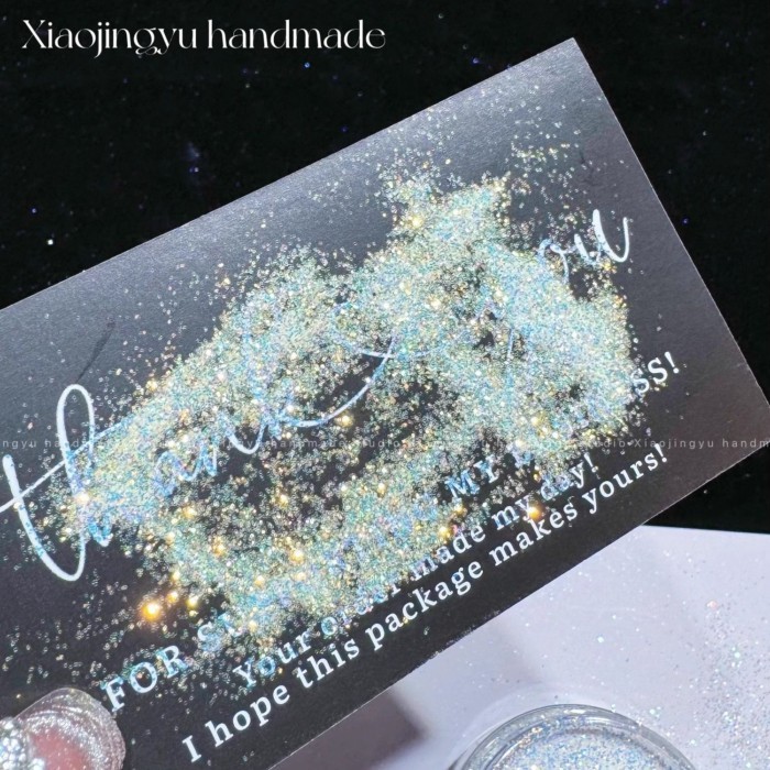 Kexiyan DIY Liu Ma Làm Móng Tay Epoxy One Hold Galaxy Universal Powder Highlight Original Film 0.1 Fine Powder Glitter Chất Liệu
