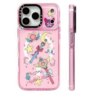 Phim Hoạt Hình Thủy Thủ Mặt Trăng Magic Wand Ốp Lưng Sạc Từ Tính Không Dây Tương Thích Cho IPhone 12 13 14 15 16 17Pro Max Cover17AIR Silicon Mềm Trong Suốt Ốp Lưng Chống Sốc