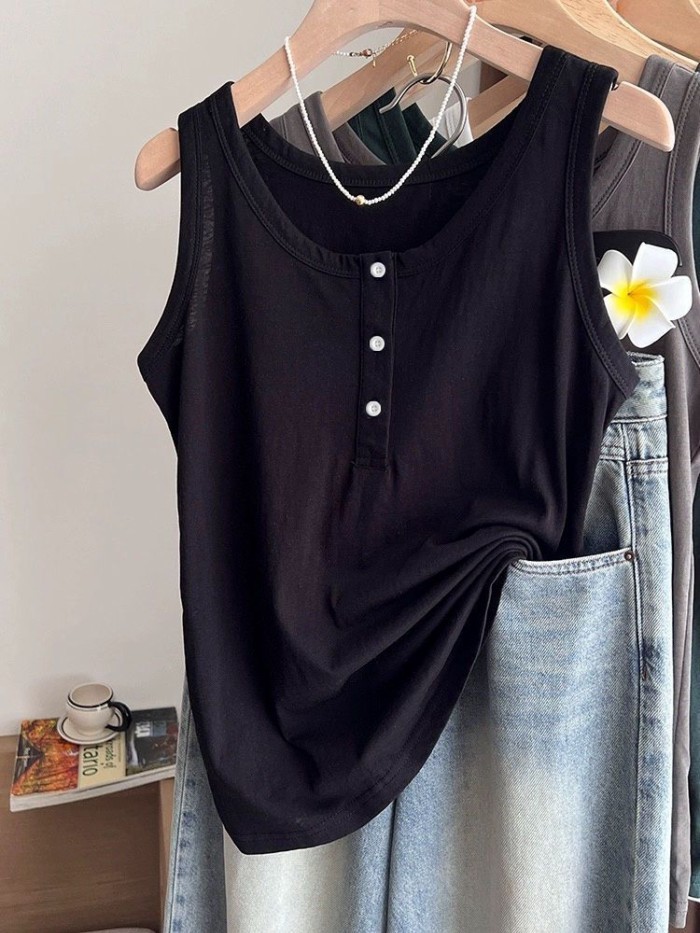 Lan Camisole Bông Tuyết Cotton Kích Thước Lớn, Phù Hợp Mặc Bên Trong Hoặc Bên Ngoài