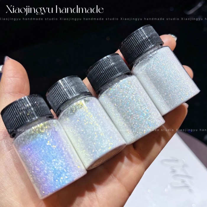 Kexiyan DIY Liu Ma Làm Móng Tay Epoxy One Hold Galaxy Universal Powder Highlight Original Film 0.1 Fine Powder Glitter Chất Liệu