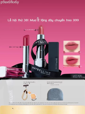 [ Giá SIÊU RẺ ] 38.Mua sớm môi Maybelline New York Black Cube, son thỏi nhỏ gọn, làm sáng tông da,