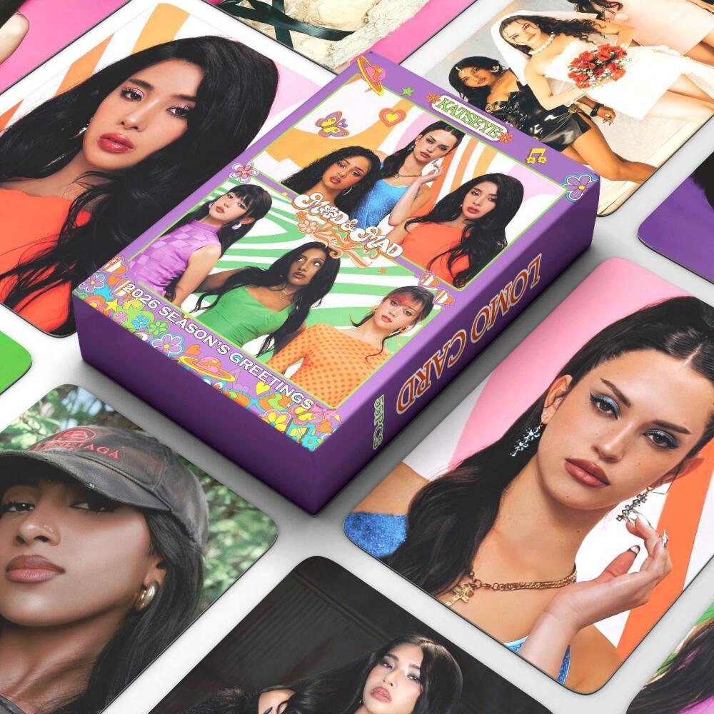 LINXX 55 CÁI KATSEYE Lomo Cards Độc quyền MOD và MAD Series Kpop Girl Group Fan Collection Premium Photocards Hàng hóa Quà tặng ngày lễ cho người hâm mộ Văn hóa sưu tập được trân trọng
