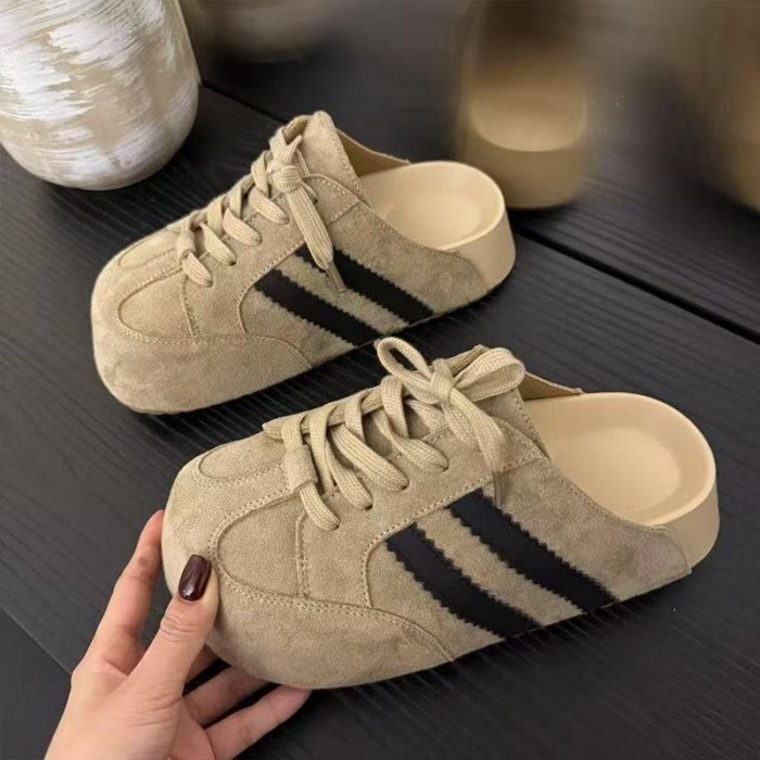 Giày lười buộc dây phong cách Hàn Quốc thời trang xuân hè đa năng bên trong tăng chiều cao đế mềm m
