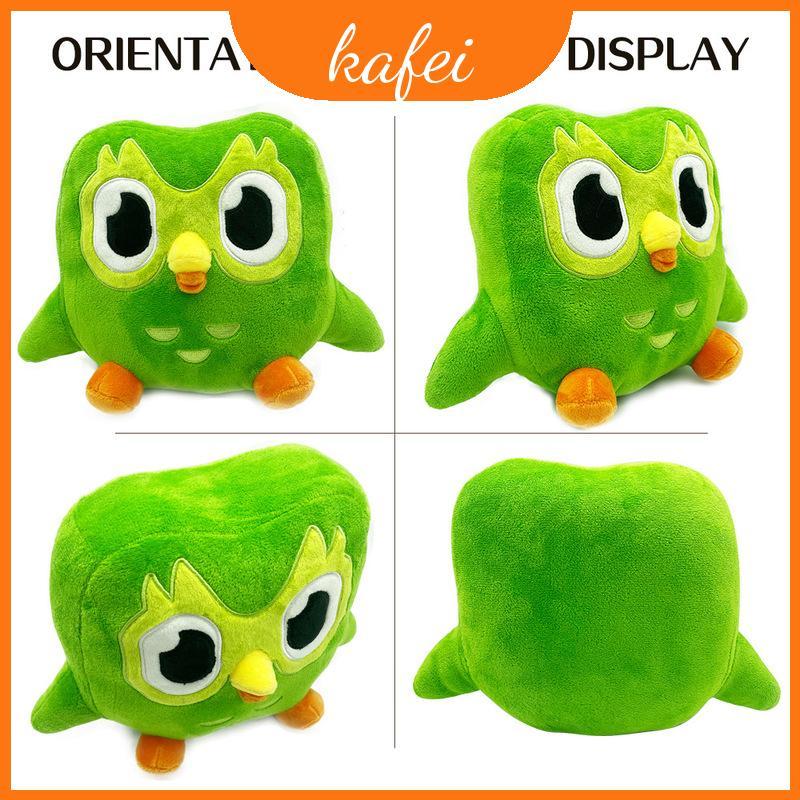 Búp bê trẻ em sang trọng kỷ niệm 10 năm Duolingo Duo Cú xanh