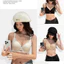 Áo Ngực Liên Mạch Ren Gợi Cảm Cổ Chữ V, Hỗ Trợ Bust Bé Phía Trước, Mềm Mại Không Dây