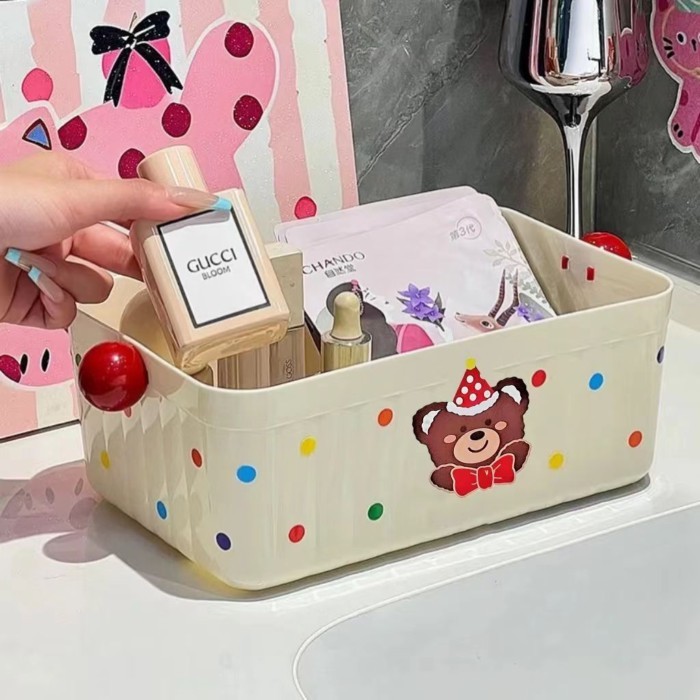 Hộp đựng máy tính để bàn Hộp đựng mỹ phẩm dung tích lớn Đồ lặt vặt Hộp văn phòng phẩm Snack Tid