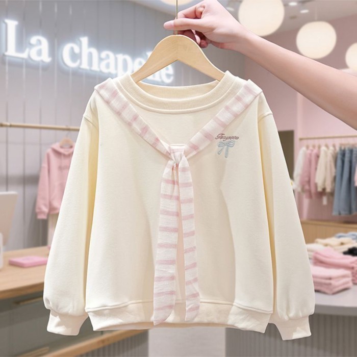cô gái khăn choàng áo mùa xuân và mùa thu phong cách mới lớn trẻ em áo đa năng mùa thu phong các