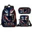 Bộ ba lô giáo dục Venom Kids Hộp cơm trưa và hộp đựng bút chì cho học sinh