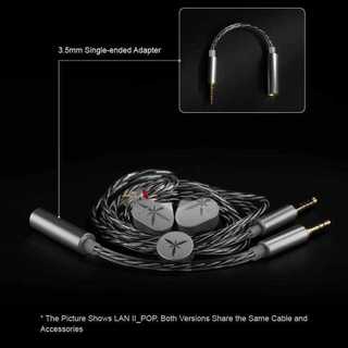 Tai nghe nhét tai MOONDROP LAN 2 LAN II 1DD Dynamic với jack cắm 4.4mm + 3.5mm, có dây - BH 12