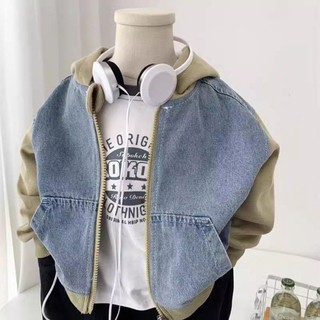 Áo jacket denim trẻ em Hàn Quốc thư giãn dễ phối